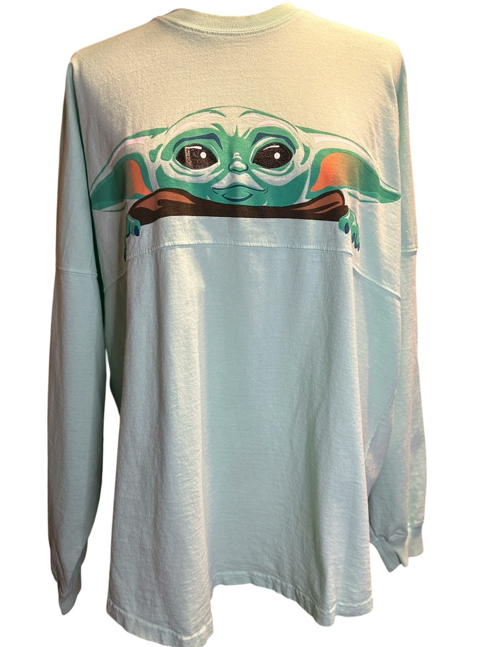 Disney Star Wars The Mandalorian Grogu Mint Green Spirit Jersey M Oversized